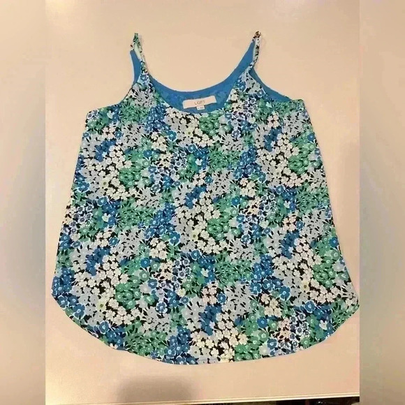 Loft Floral Lined Tank Size XS - Picture 1 of 6